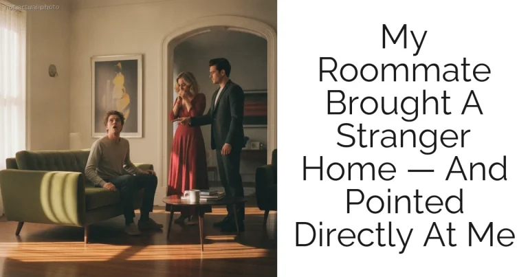 My Roommate Brought A Stranger Home — And Pointed Directly At Me