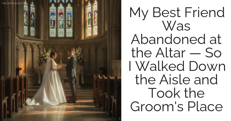 My Best Friend Was Abandoned at the Altar — So I Walked Down the Aisle and Took the Groom's Place