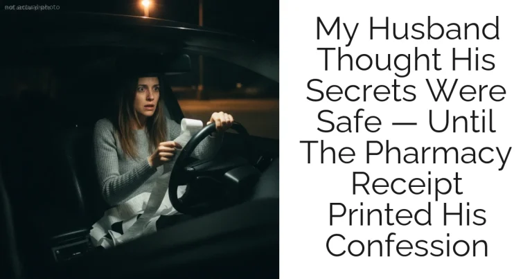 My Husband Thought His Secrets Were Safe — Until The Pharmacy Receipt Printed His Confession