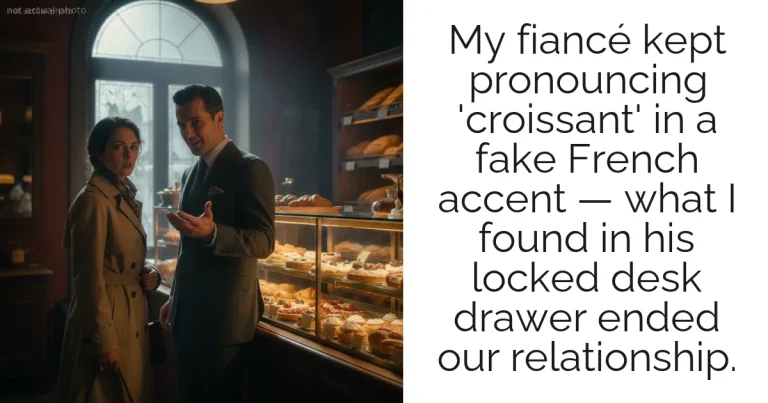 My fiancé kept pronouncing 'croissant' in a fake French accent — what I found in his locked desk drawer ended our relationship.
