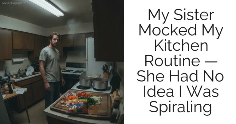My Sister Mocked My Kitchen Routine — She Had No Idea I Was Spiraling