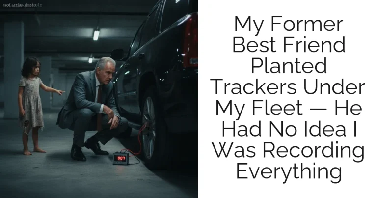 My Former Best Friend Planted Trackers Under My Fleet — He Had No Idea I Was Recording Everything