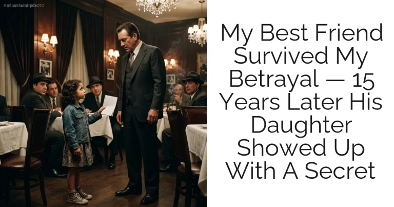 My Best Friend Survived My Betrayal — 15 Years Later His Daughter Showed Up With A Secret