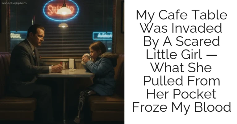 My Cafe Table Was Invaded By A Scared Little Girl — What She Pulled From Her Pocket Froze My Blood