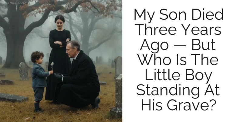 My Son Died Three Years Ago — But Who Is The Little Boy Standing At His Grave?