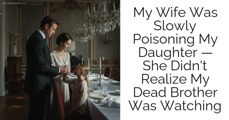 My Wife Was Slowly Poisoning My Daughter — She Didn't Realize My Dead Brother Was Watching