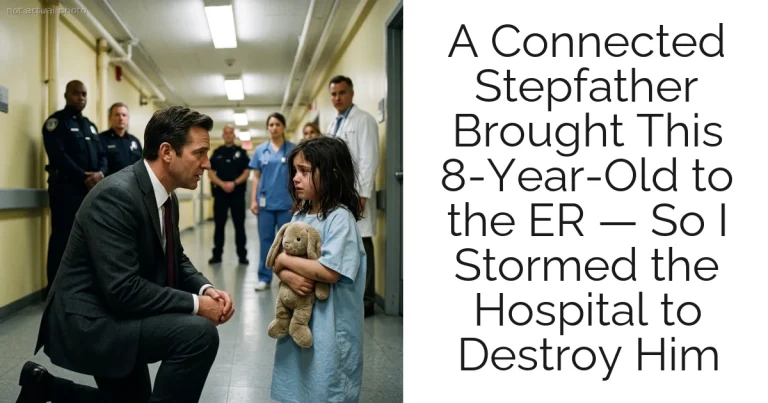 A Connected Stepfather Brought This 8-Year-Old to the ER — So I Stormed the Hospital to Destroy Him