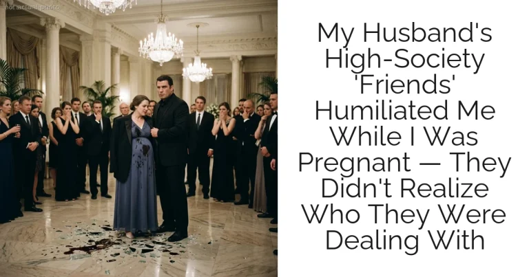 My Husband's High-Society 'Friends' Humiliated Me While I Was Pregnant — They Didn't Realize Who They Were Dealing With