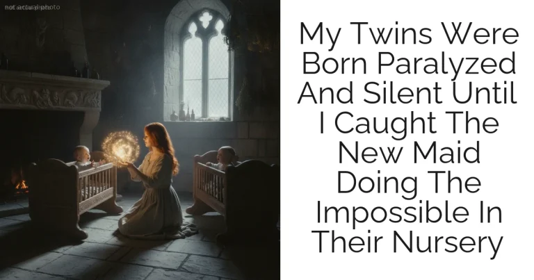 My Twins Were Born Paralyzed And Silent Until I Caught The New Maid Doing The Impossible In Their Nursery