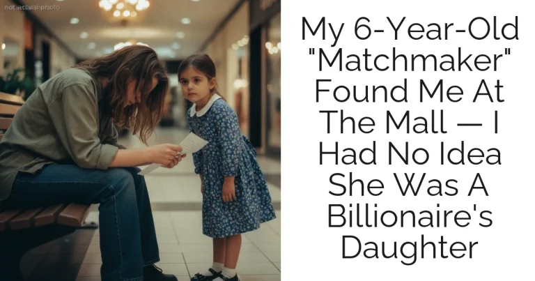 My 6-Year-Old "Matchmaker" Found Me At The Mall — I Had No Idea She Was A Billionaire's Daughter