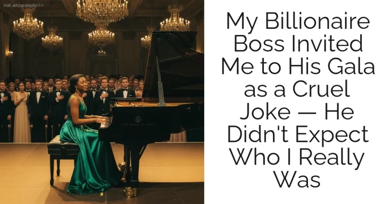 My Billionaire Boss Invited Me to His Gala as a Cruel Joke — He Didn't Expect Who I Really Was