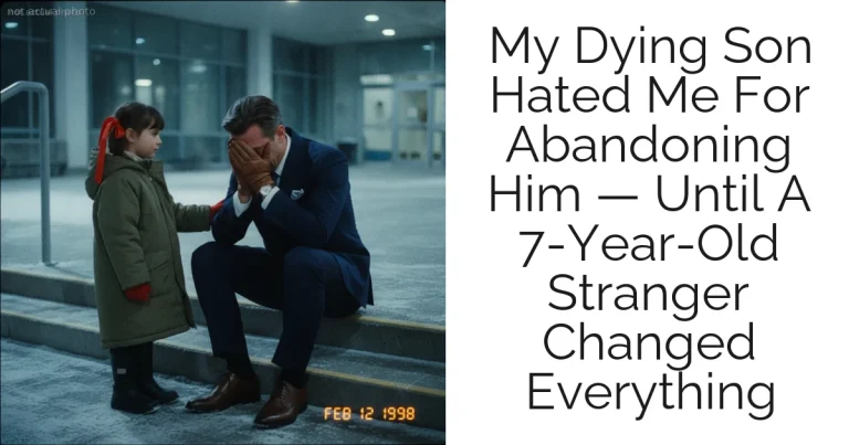 My Dying Son Hated Me For Abandoning Him — Until A 7-Year-Old Stranger Changed Everything