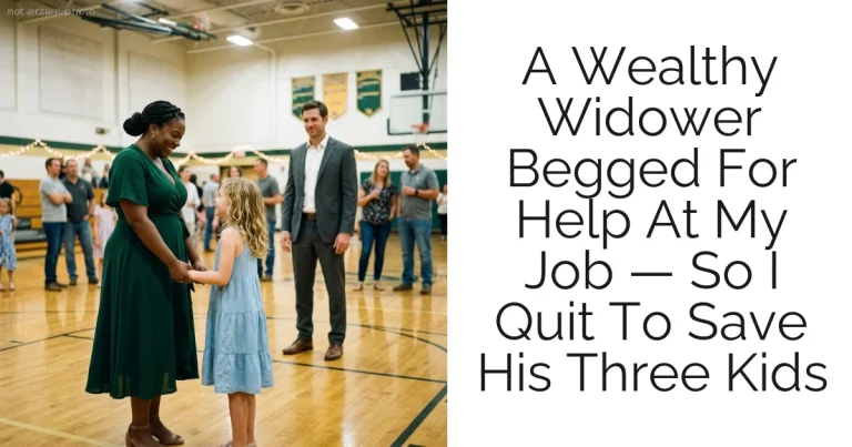 A Wealthy Widower Begged For Help At My Job — So I Quit To Save His Three Kids