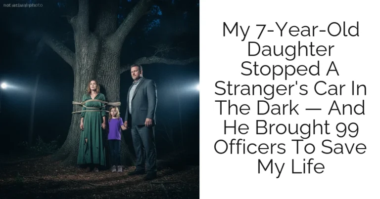 My 7-Year-Old Daughter Stopped A Stranger's Car In The Dark — And He Brought 99 Officers To Save My Life