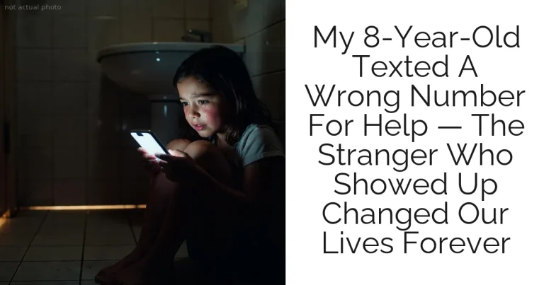 My 8-Year-Old Texted A Wrong Number For Help — The Stranger Who Showed Up Changed Our Lives Forever