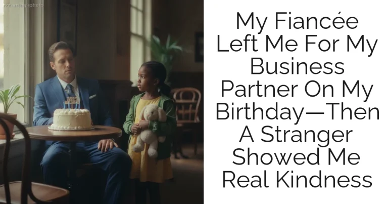 My Fiancée Left Me For My Business Partner On My Birthday—Then A Stranger Showed Me Real Kindness