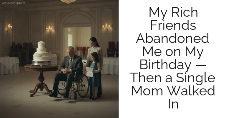 My Rich Friends Abandoned Me on My Birthday — Then a Single Mom Walked In