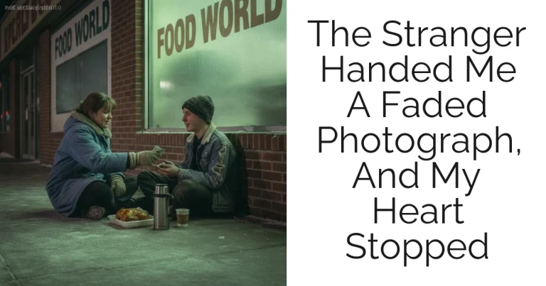 The Stranger Handed Me A Faded Photograph, And My Heart Stopped