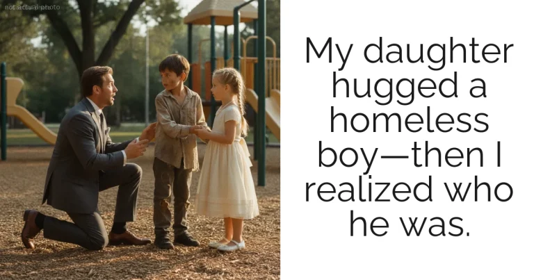 My daughter hugged a homeless boy—then I realized who he was.
