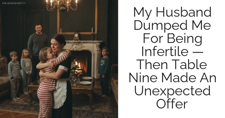 My Husband Dumped Me For Being Infertile — Then Table Nine Made An Unexpected Offer