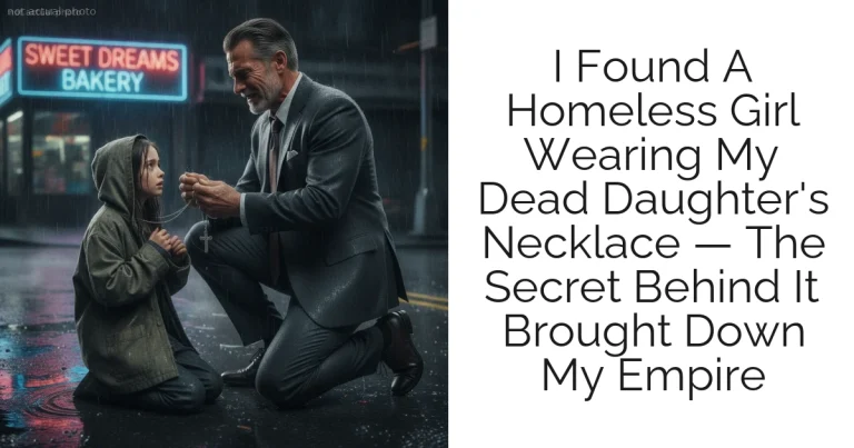 I Found A Homeless Girl Wearing My Dead Daughter's Necklace — The Secret Behind It Brought Down My Empire