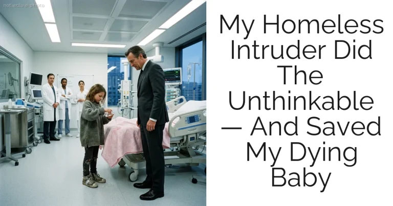 My Homeless Intruder Did The Unthinkable — And Saved My Dying Baby
