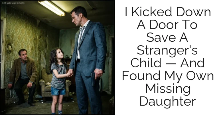 I Kicked Down A Door To Save A Stranger's Child — And Found My Own Missing Daughter