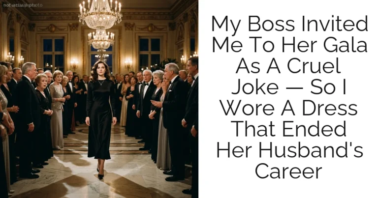 My Boss Invited Me To Her Gala As A Cruel Joke — So I Wore A Dress That Ended Her Husband's Career