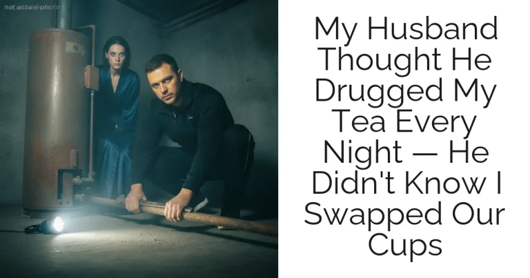 My Husband Thought He Drugged My Tea Every Night — He Didn't Know I Swapped Our Cups