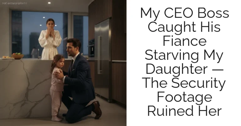 My CEO Boss Caught His Fiance Starving My Daughter — The Security Footage Ruined Her