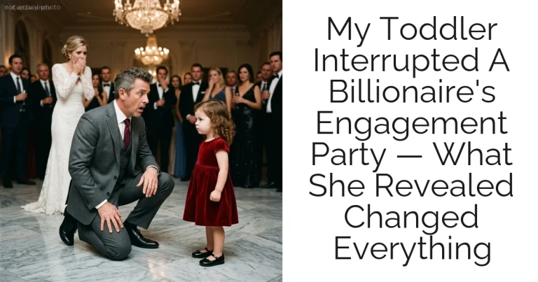 My Toddler Interrupted A Billionaire's Engagement Party — What She Revealed Changed Everything