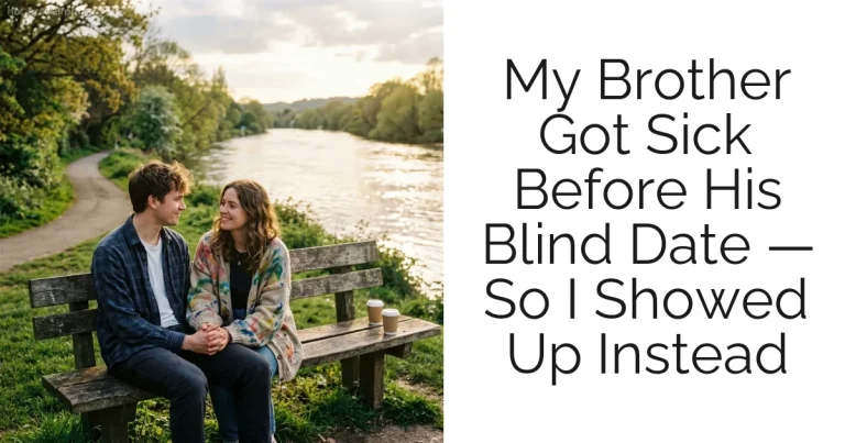 My Brother Got Sick Before His Blind Date — So I Showed Up Instead