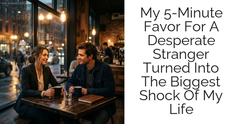 My 5-Minute Favor For A Desperate Stranger Turned Into The Biggest Shock Of My Life
