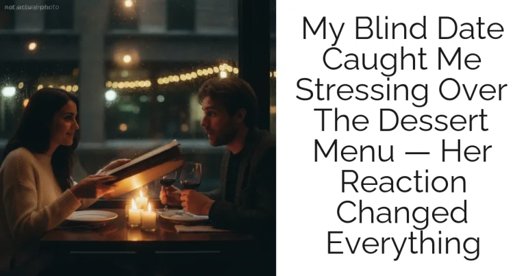 My Blind Date Caught Me Stressing Over The Dessert Menu — Her Reaction Changed Everything