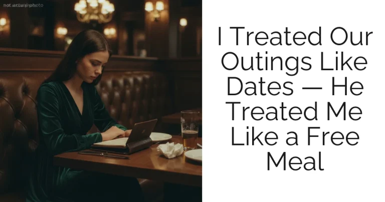 I Treated Our Outings Like Dates — He Treated Me Like a Free Meal