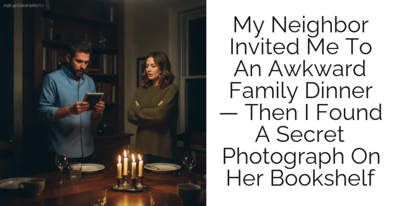 My Neighbor Invited Me To An Awkward Family Dinner — Then I Found A Secret Photograph On Her Bookshelf