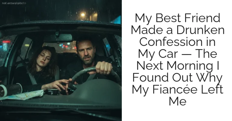My Best Friend Made a Drunken Confession in My Car — The Next Morning I Found Out Why My Fiancée Left Me
