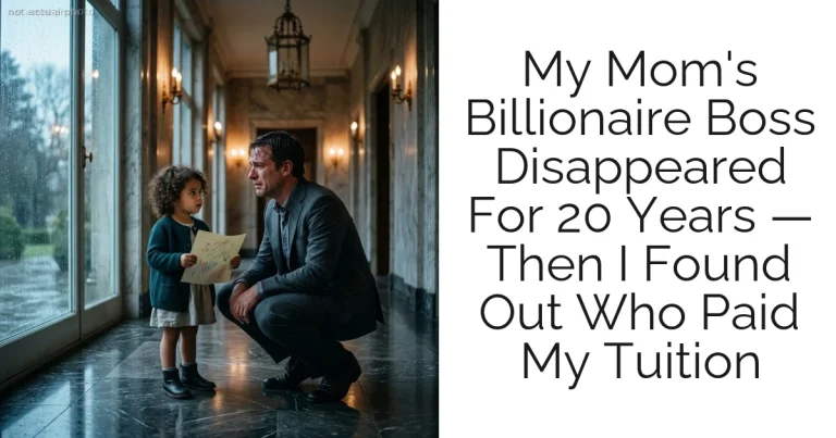 My Mom's Billionaire Boss Disappeared For 20 Years — Then I Found Out Who Paid My Tuition