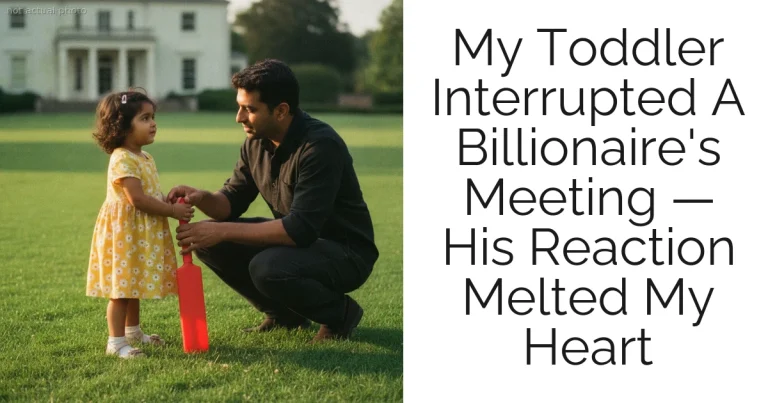 My Toddler Interrupted A Billionaire's Meeting — His Reaction Melted My Heart