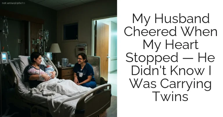 My Husband Cheered When My Heart Stopped — He Didn't Know I Was Carrying Twins