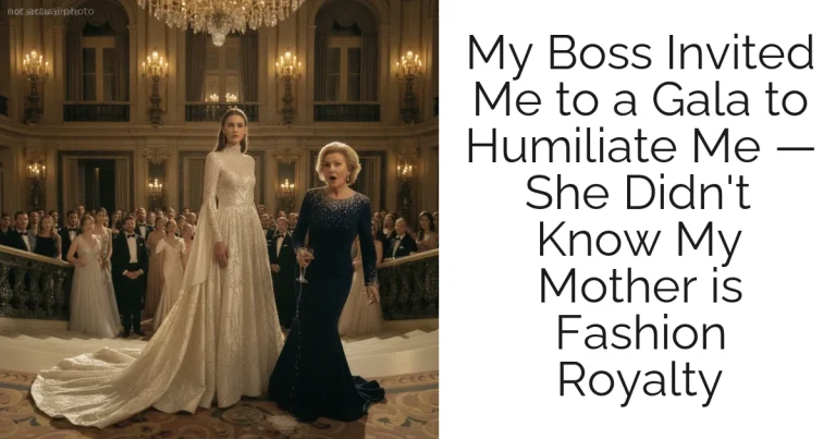 My Boss Invited Me to a Gala to Humiliate Me — She Didn't Know My Mother is Fashion Royalty