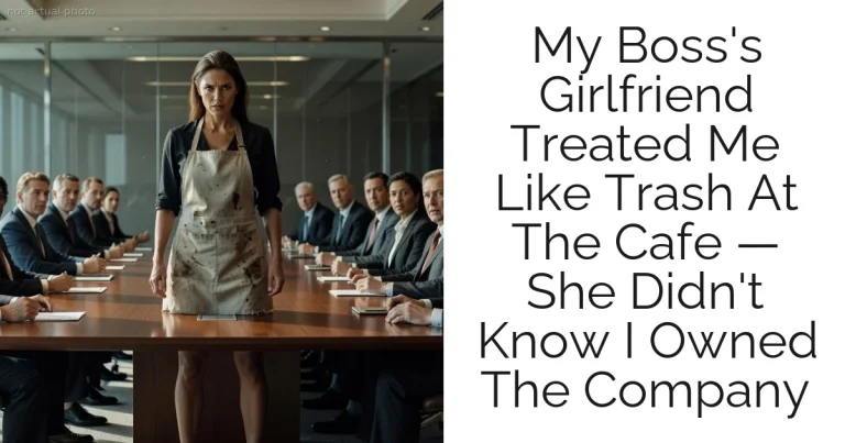 My Boss's Girlfriend Treated Me Like Trash At The Cafe — She Didn't Know I Owned The Company