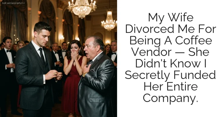 My Wife Divorced Me For Being A Coffee Vendor — She Didn't Know I Secretly Funded Her Entire Company.