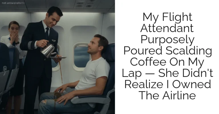 My Flight Attendant Purposely Poured Scalding Coffee On My Lap — She Didn't Realize I Owned The Airline