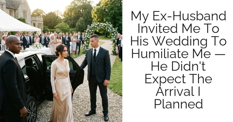 My Ex-Husband Invited Me To His Wedding To Humiliate Me — He Didn't Expect The Arrival I Planned