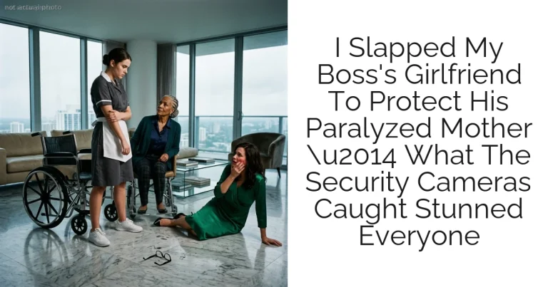 I Slapped My Boss's Girlfriend To Protect His Paralyzed Mother u2014 What The Security Cameras Caught Stunned Everyone