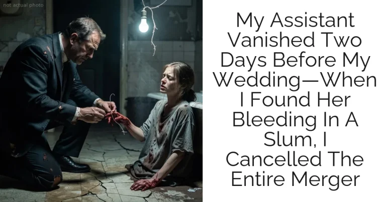 My Assistant Vanished Two Days Before My Wedding—When I Found Her Bleeding In A Slum, I Cancelled The Entire Merger