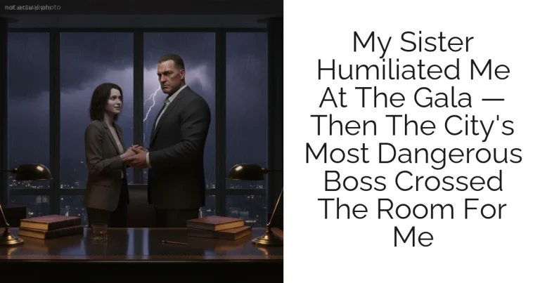 My Sister Humiliated Me At The Gala — Then The City's Most Dangerous Boss Crossed The Room For Me