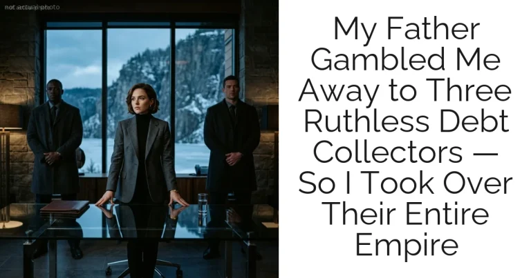 My Father Gambled Me Away to Three Ruthless Debt Collectors — So I Took Over Their Entire Empire