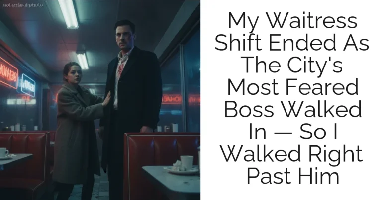 My Waitress Shift Ended As The City's Most Feared Boss Walked In — So I Walked Right Past Him